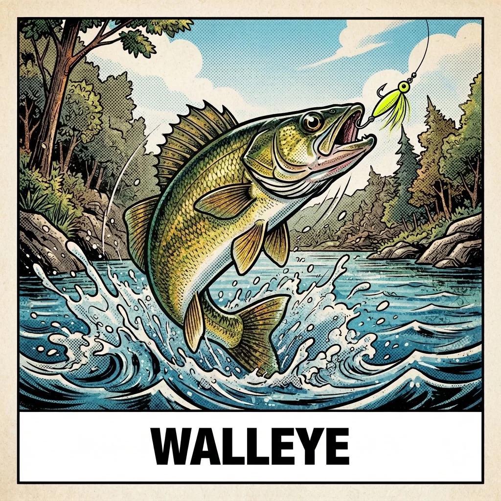 Walleye species card
